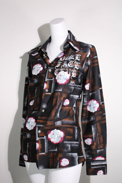 1960s Floral Button Up