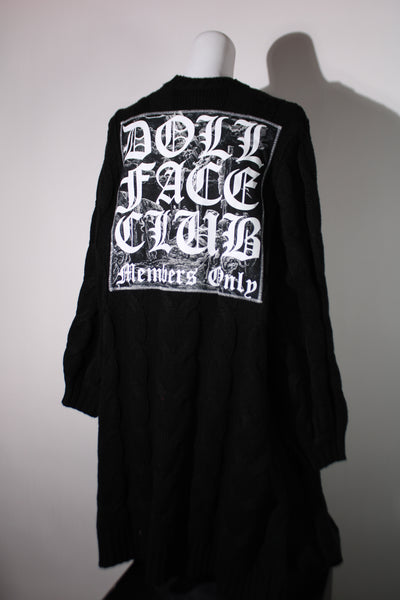 Black Knitted Cardi