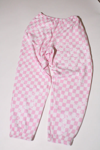 Pink Checkered Sweats