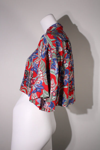 Blue & Red Crop