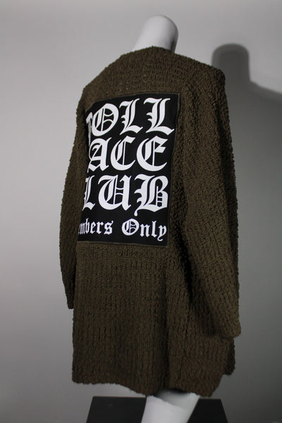 90s Cardigan Olive Green