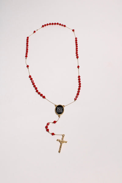Gold & Red Rosary