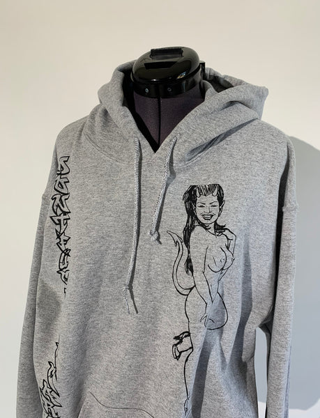 Don’t Care Hoodie Grey Pre Order