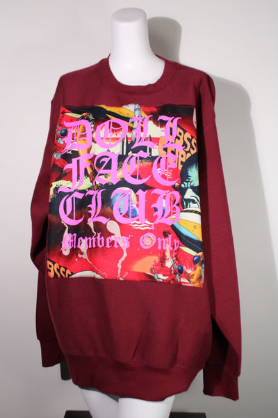 1960s Aliens Burgundy Crew