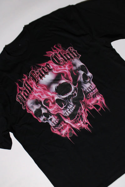 3 Face Neon Pink Tee