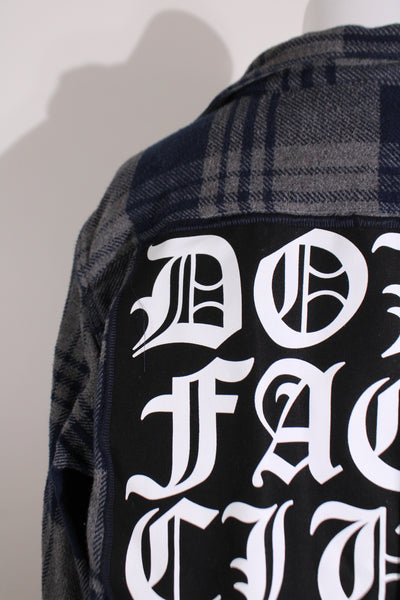 Navy Grey Flannel