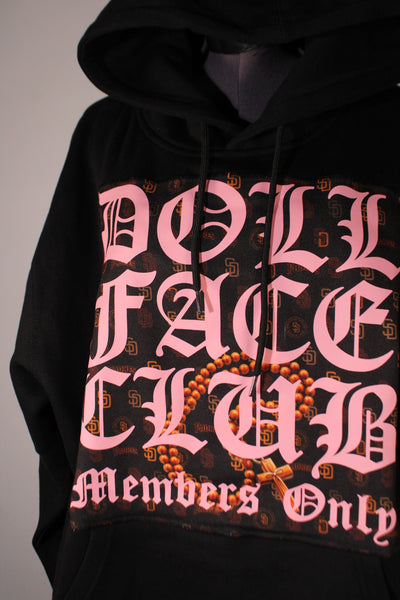 Rosary Hoodie Pink& Black