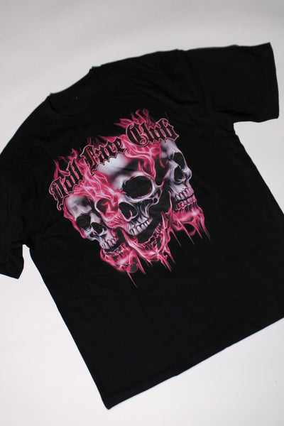 3 Face Neon Pink Tee