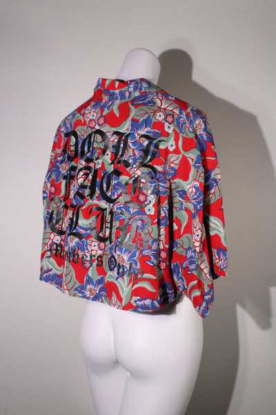Blue & Red Crop