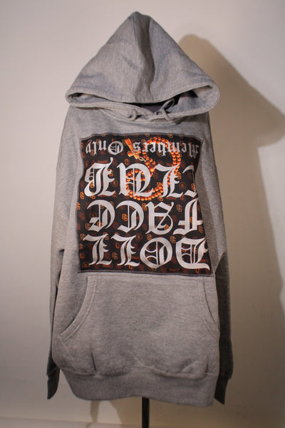 Rosary Silver Hoodie