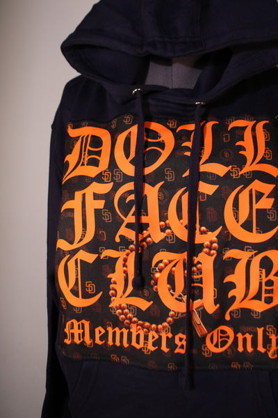 Rosary Hoodie Navy Blue