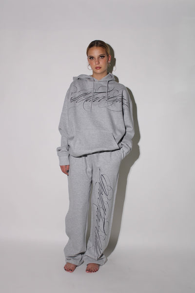 Grey Wide Leg Set w/Pull Over