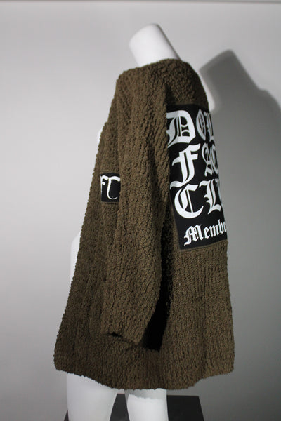 90s Cardigan Olive Green