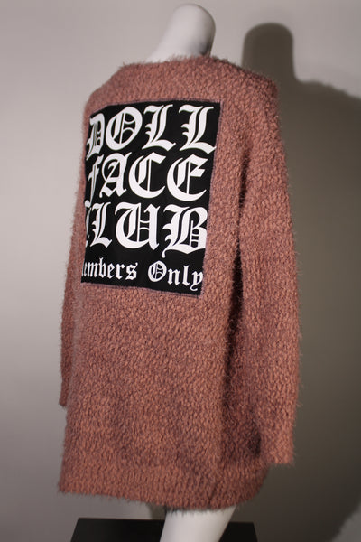 Fuzzy Rose Cardigan