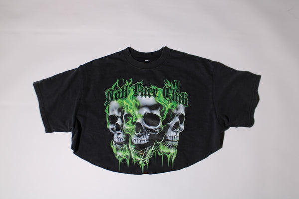 3 Face Neon Green Tee