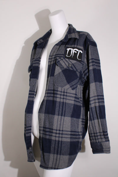 Navy Grey Flannel