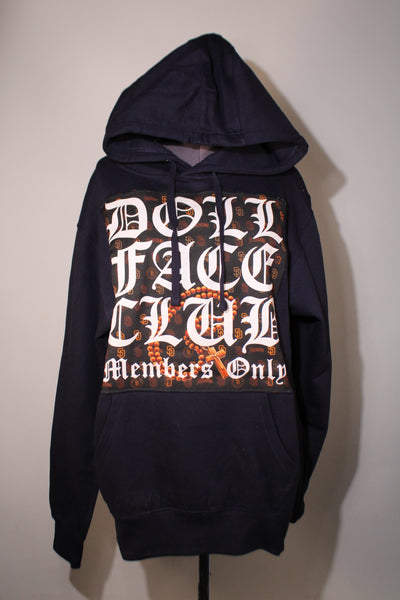 Rosary Hoodie Navy Blue