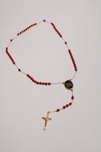 Gold & Red Rosary