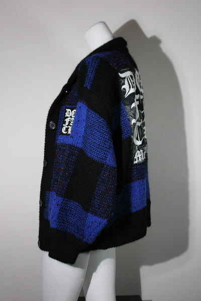 Checkered Cardi