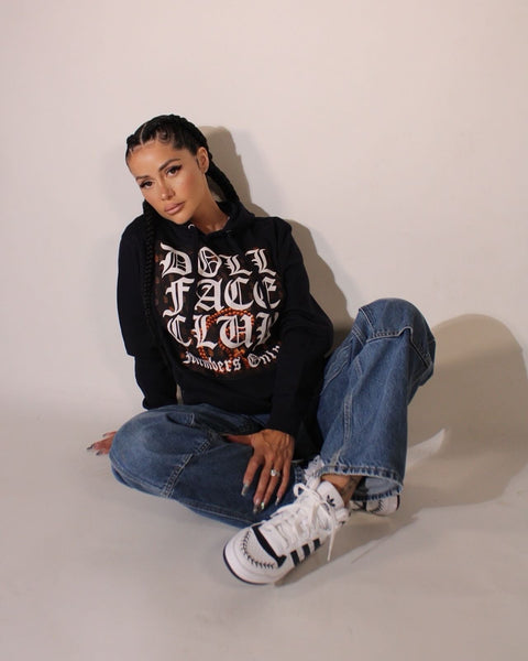 Rosary Hoodie Navy Blue