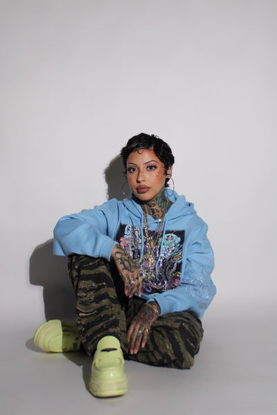 Zombie Hoodie Rhinestone