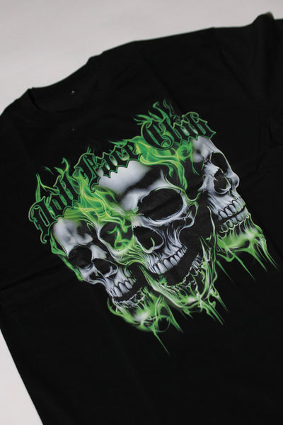 3 Face Neon Green Tee