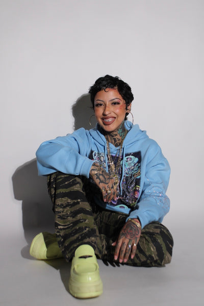 Zombie Hoodie Rhinestone