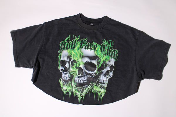 3 Face Neon Green Tee