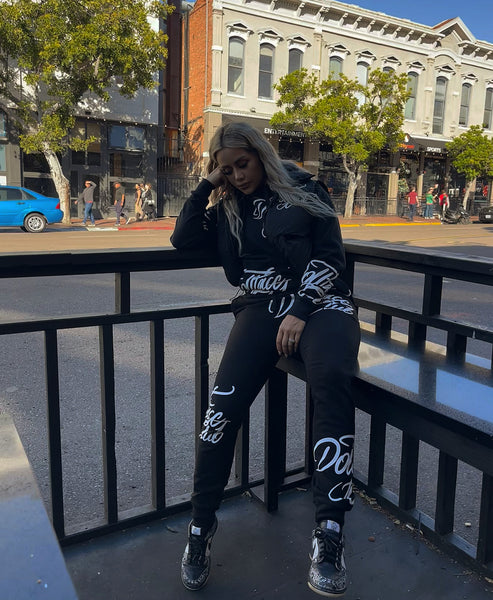 Black on Black Two Piece
