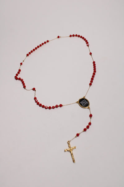 Gold & Red Rosary