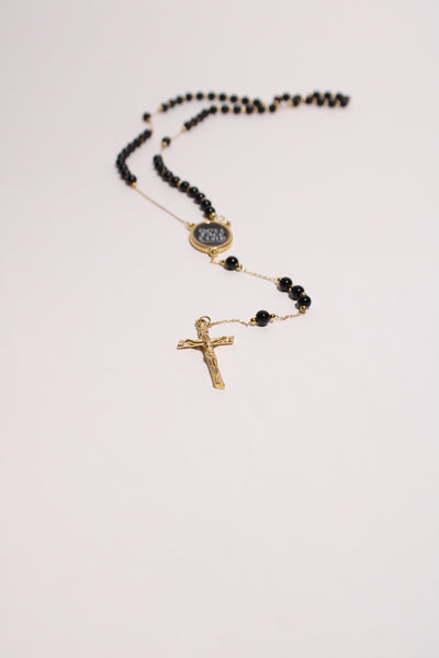 Gold & Black Rosary