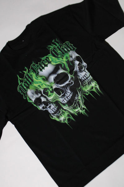 3 Face Neon Green Tee