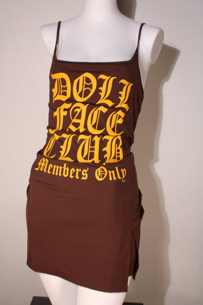 Brown & Gold Tennis Dress
