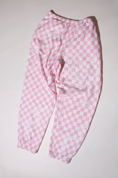Pink Checkered Sweats