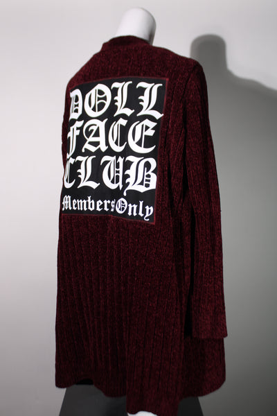 Burgundy Cardigan