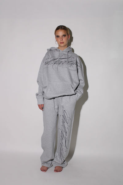 Grey Wide Leg Set w/Pull Over
