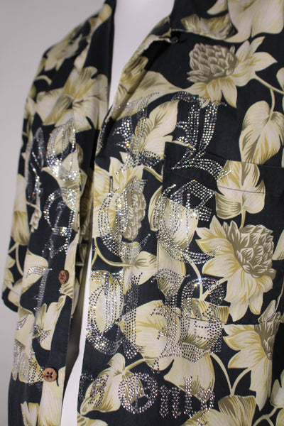 Rhinestone Black & Yellow