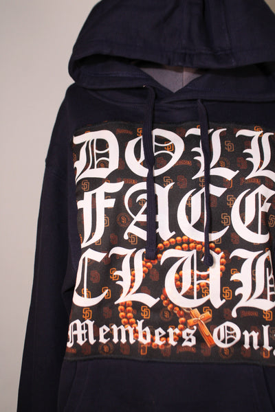 Rosary Hoodie Navy Blue