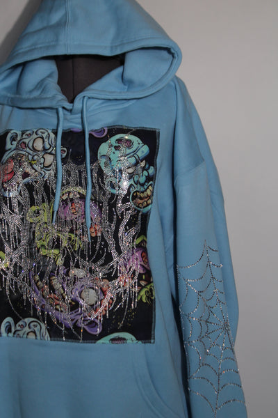 Zombie Hoodie Rhinestone