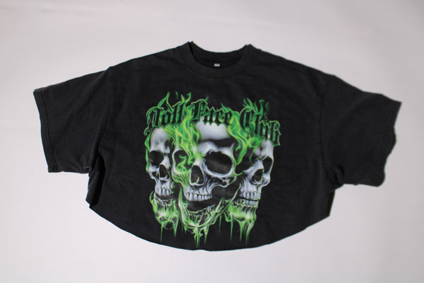 3 Face Neon Green Tee