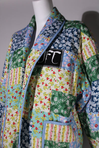Patchwork Windbreaker Bomber