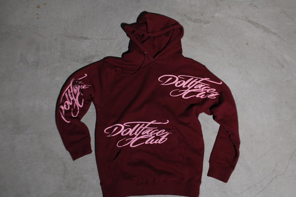 Burgundy and Baby Pink