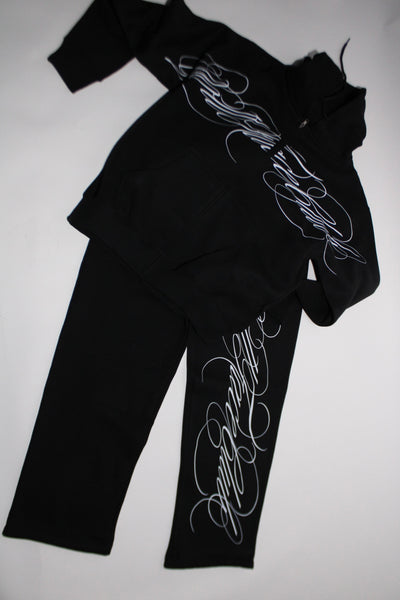 Wide Leg Set w/Zip Up