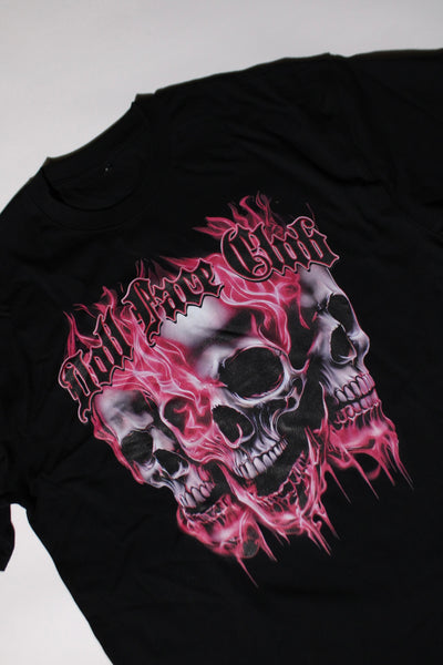 3 Face Neon Pink Tee