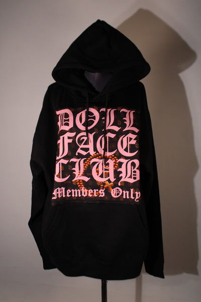 Rosary Hoodie Pink& Black