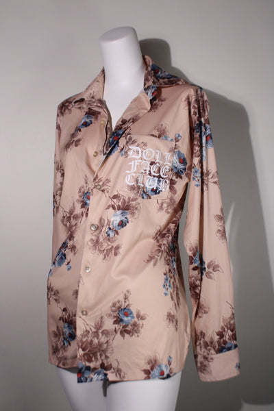 1960s Doll Tan Floral