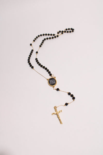 Gold & Black Rosary