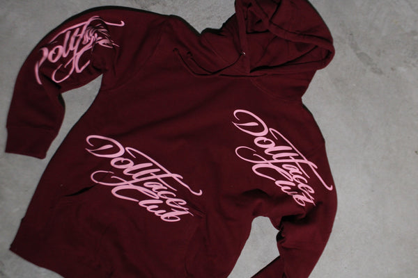 Burgundy and Baby Pink