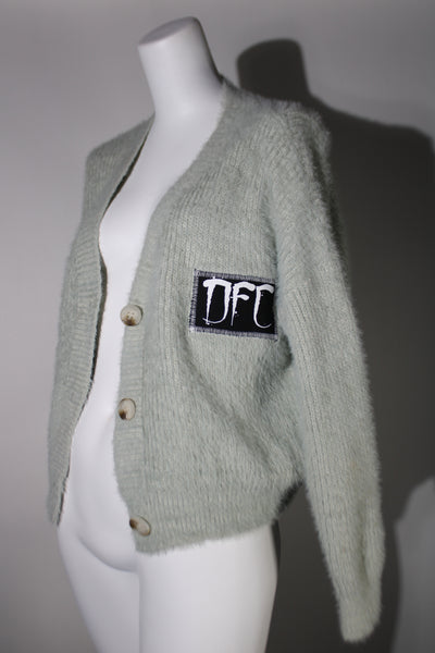 Fuzzy Mint Cardigan