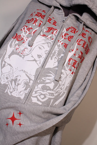 Cupid Dime Ash Grey Zip